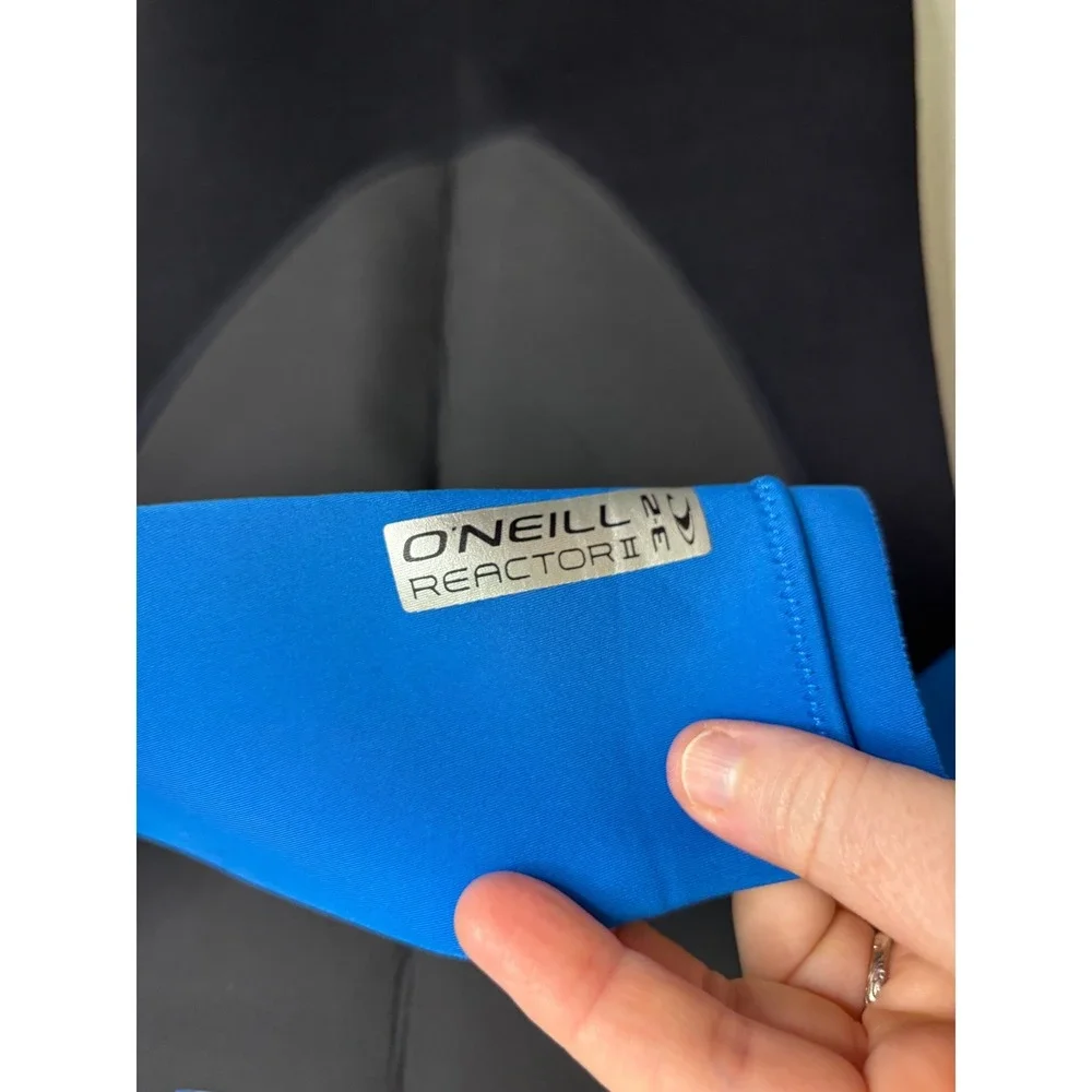 O'Neill Kids Reactor 3/2 mm Back Zip Full Wetsuit Blue Black S 12 5044